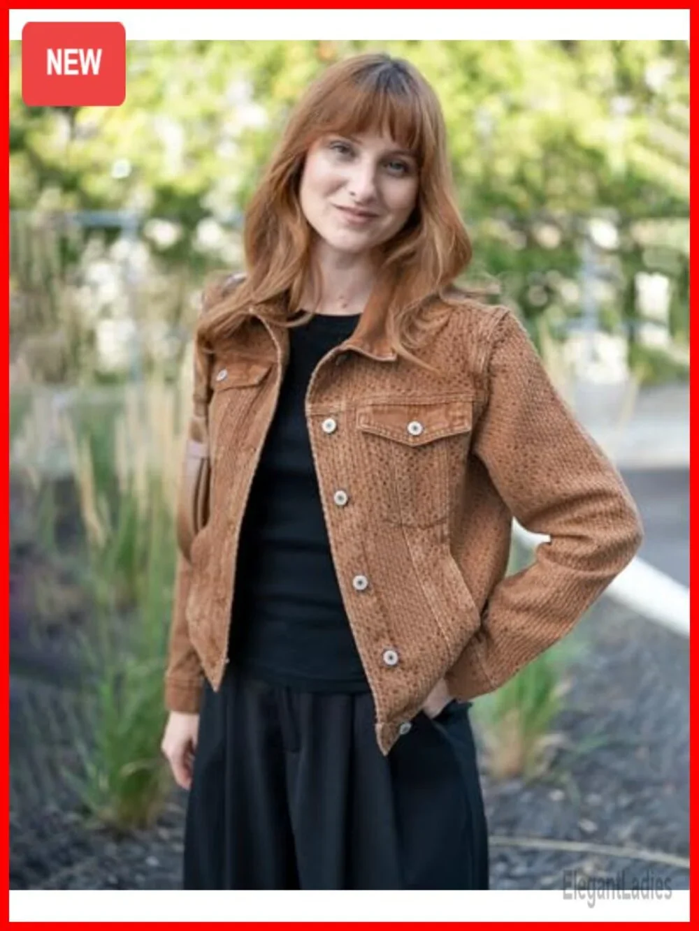 Distressed Trucker Denim Jacket Women's Button Down Long Sleeve Cotton